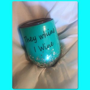 Stainless steel Wine tumbler.